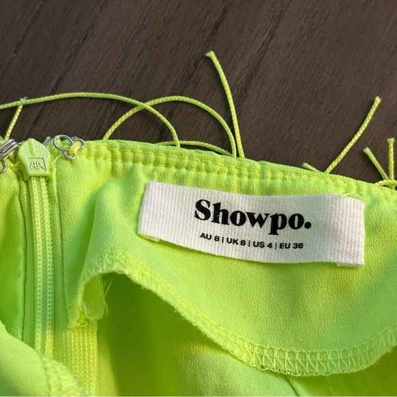 Showpo fringe neon green skirt. Size 4. Salsa/Latin Dancing. Flapper. - Picture 6 of 6